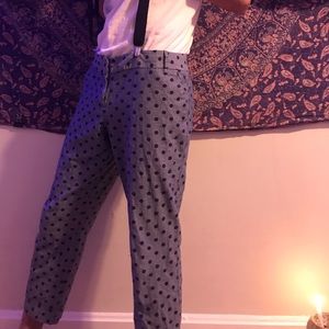 Vintage Blue Polka dot slacks!